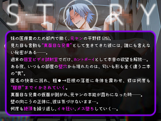 穴付個室 元ヤンカントボーイ ビデオ試射室へ【ボイスドラマ版】 - サンプル画像 1