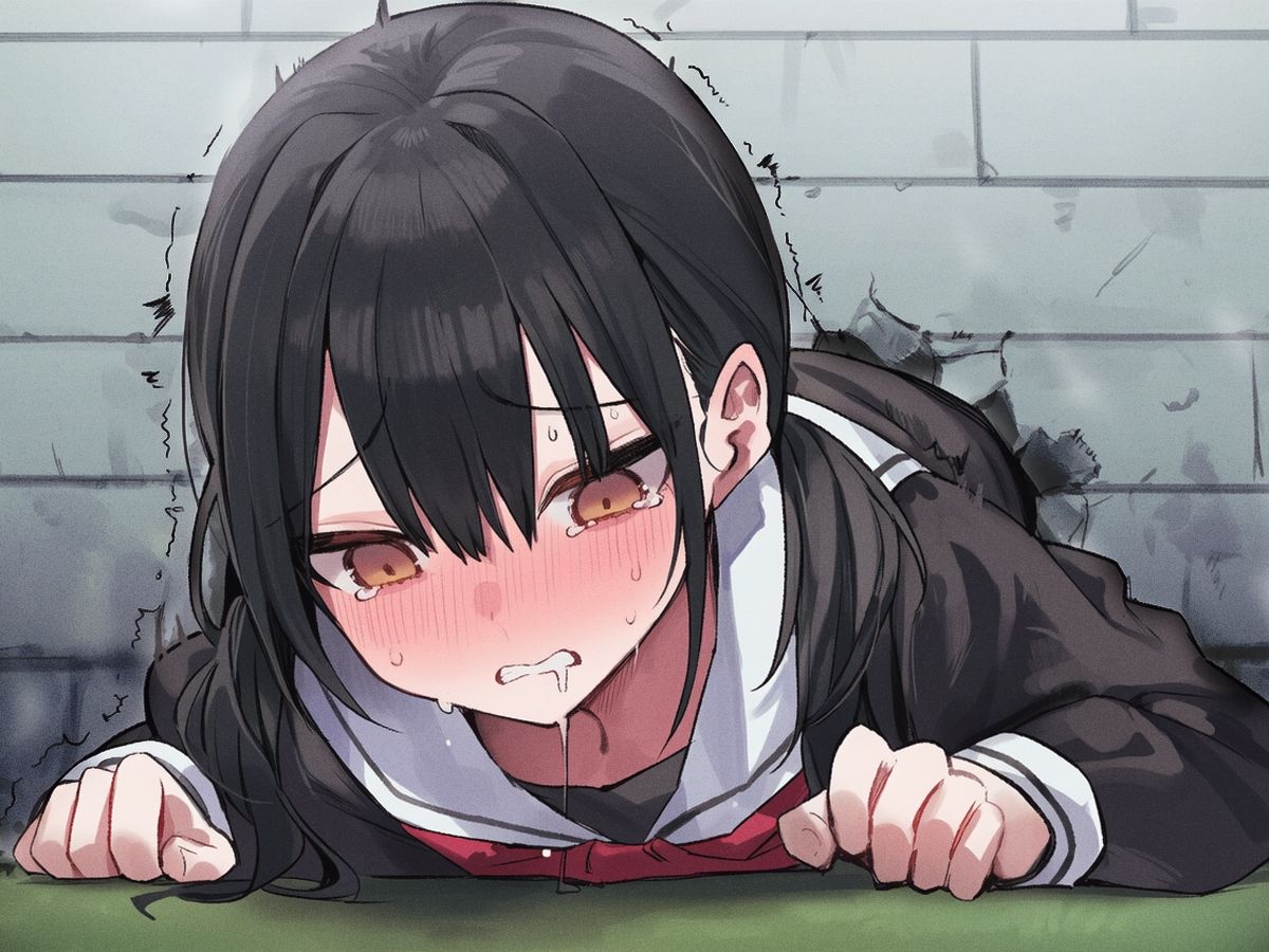 【壁尻BSS】壁にハマった初恋のあの子がヤンキーに犯●れるのを、僕は見てる事しかできなかった。 - サンプル画像 3