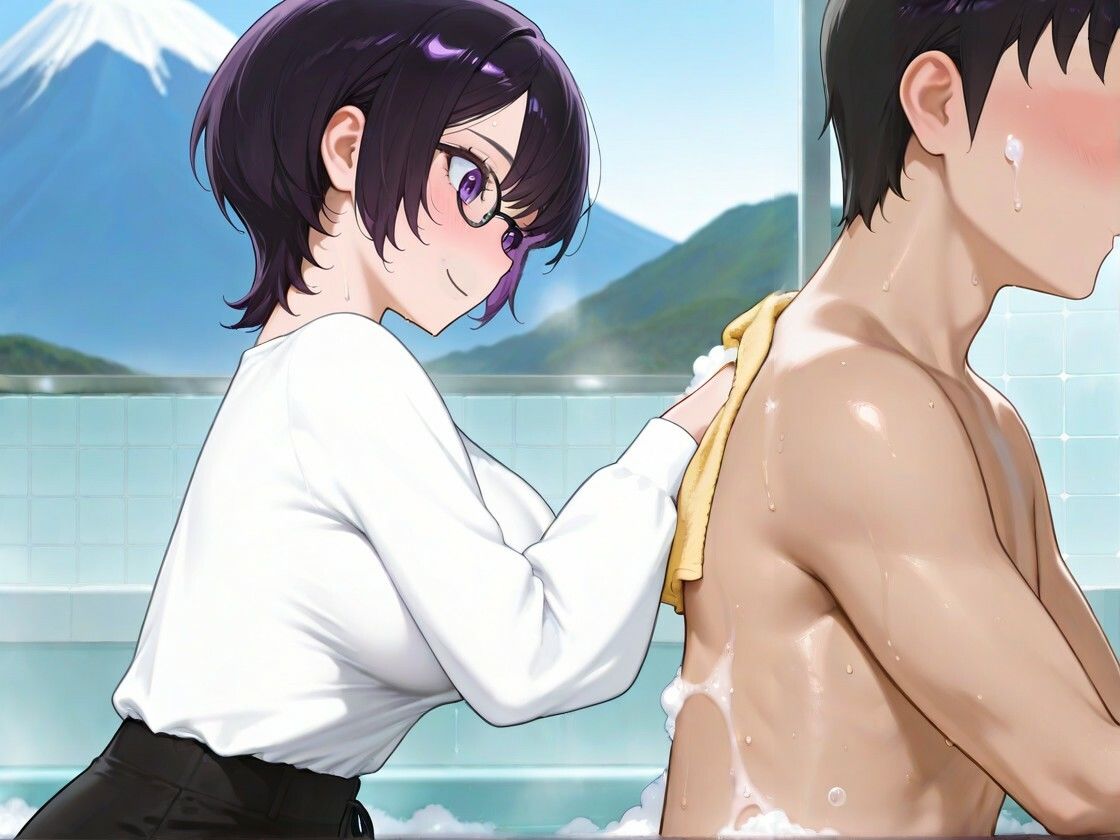 クールビューティな番台のお姉さんは気に入った客（ボク）で性欲を発散する【バイノーラル/女性優位/中出し】 - サンプル画像 5