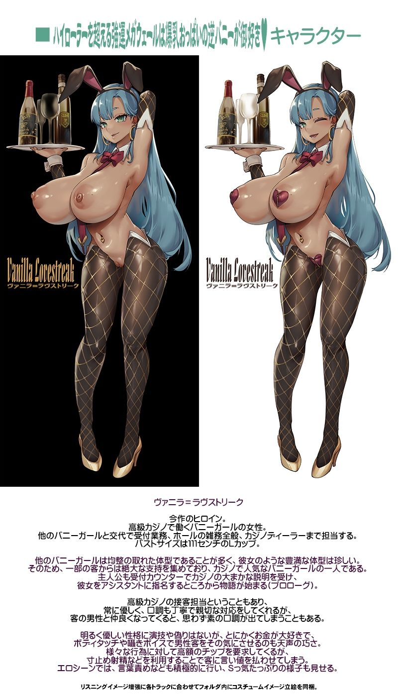 ハイローラーを超える強運メガウェールは爆乳おっぱいの逆バニーが御好き 生意気メスウサギとの生ハメSEXに我慢できずに中出しフルBET - サンプル画像 1