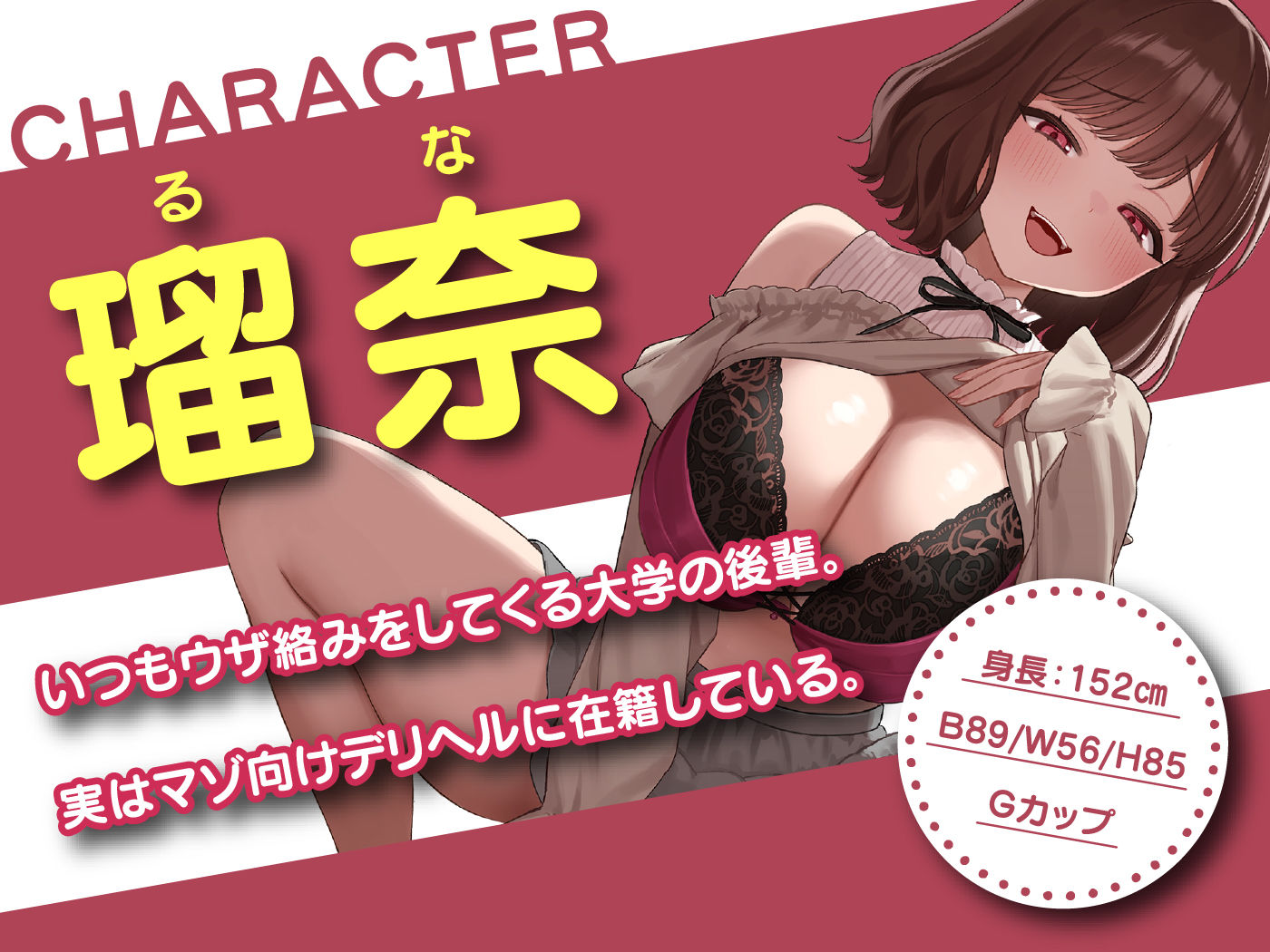 先輩、もしかしてマゾですか（はーと）  デリヘル嬢な後輩JDにたっぷり弄ばれる - サンプル画像 2