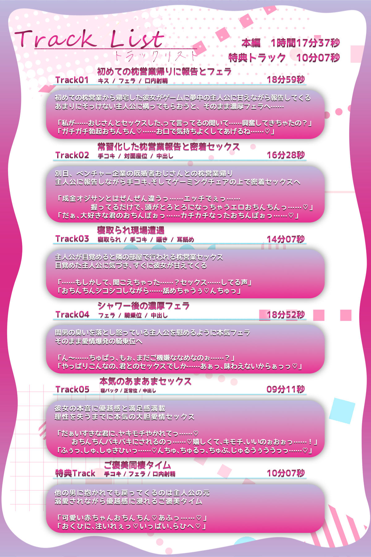 ♪10日間限定特典同梱♪寝取られ報告 彼女に飼われているニートゲーマーの俺が、枕営業の報告を聞かされながら弄ばれ溺愛される日々 - サンプル画像 5