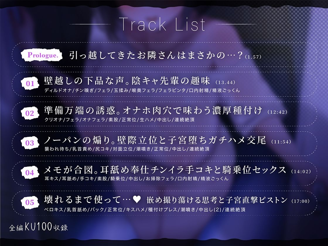 【ド下品オホ声】隣に引っ越してきた陰キャ先輩はマゾオナホ希望 - サンプル画像 3