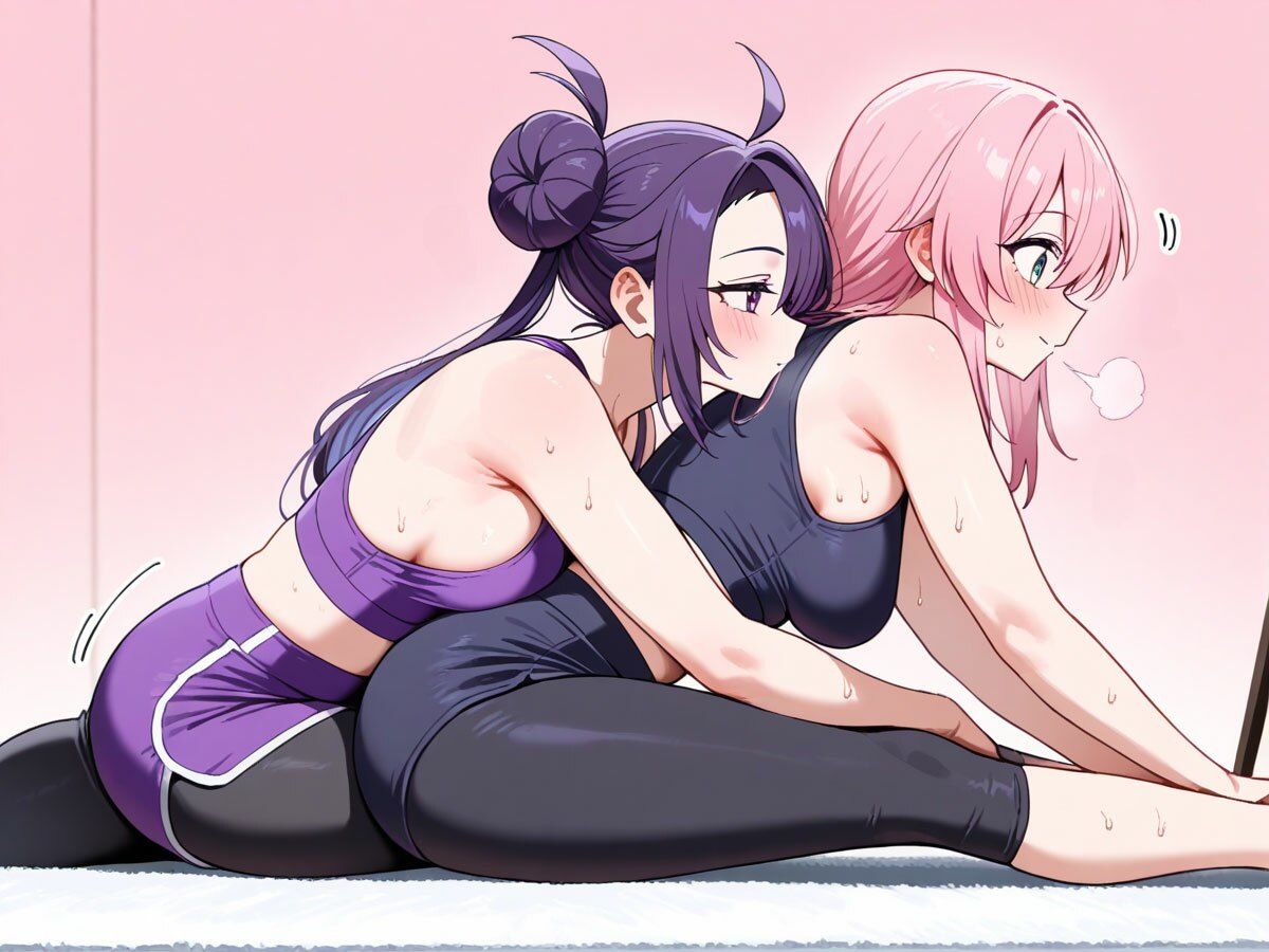 【NTR 百合】巨乳ヨガインストラクターに新妻を寝取られ調教された件 - サンプル画像 5