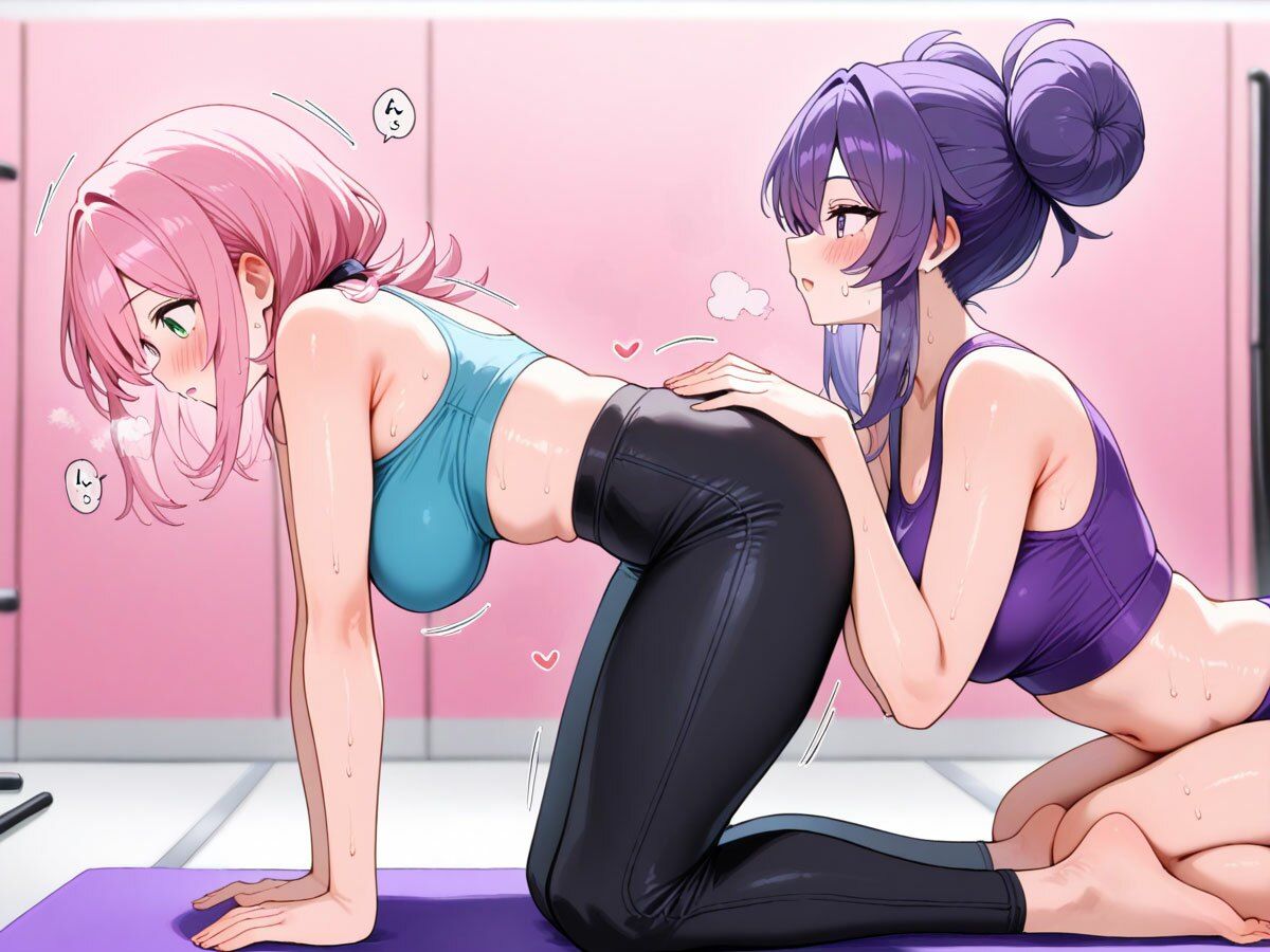 【NTR 百合】巨乳ヨガインストラクターに新妻を寝取られ調教された件 - サンプル画像 6
