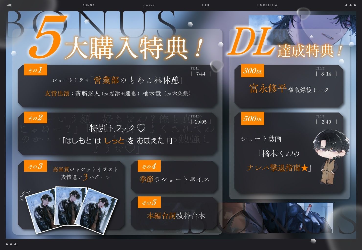 営業部のチャラい同期・橋本くんは、こんな人生でいいと思っていた。【流れでラブホ濃密ワンナイト？歯止めなし大好きえっち】本気で好きになるのが、怖かったから。 - サンプル画像 1