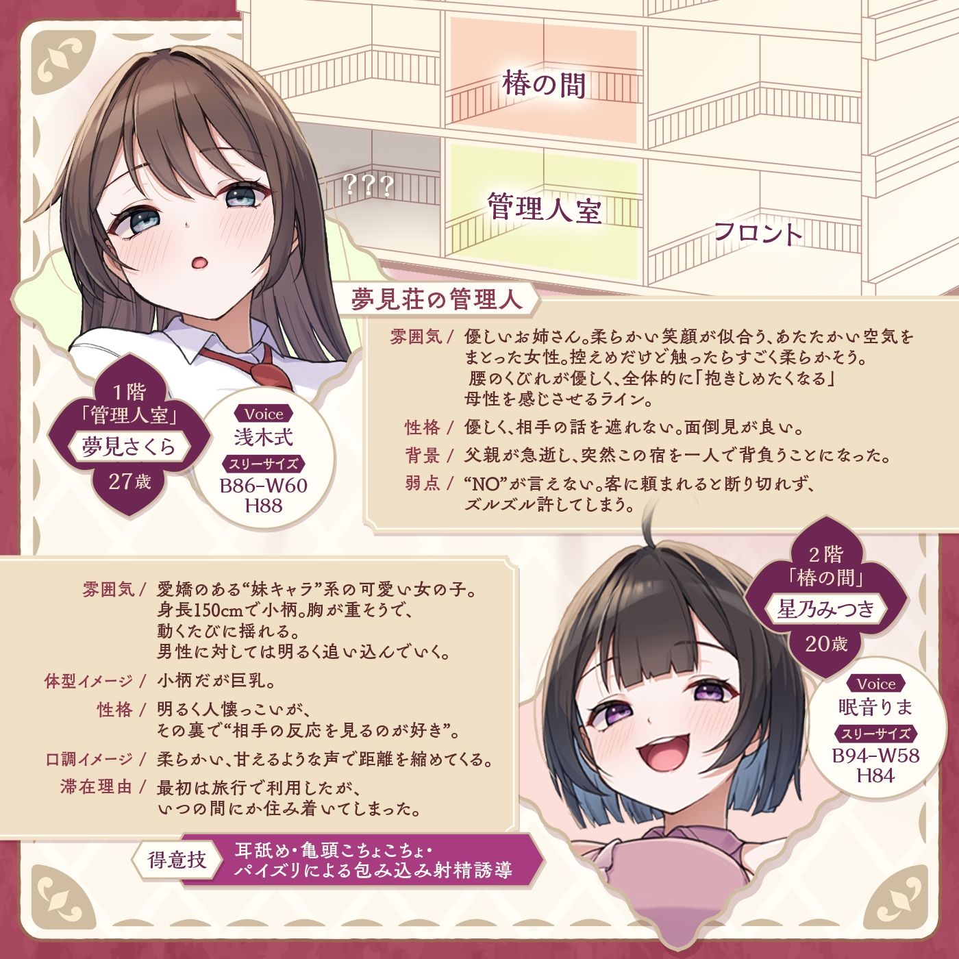 【鍵クエスト】音声で手コキ「夢見荘と3本の鍵」〜三人の宿泊者から鍵を回収せよ〜【射精したら負け！射精我慢オナサポゲーム】 - サンプル画像 4