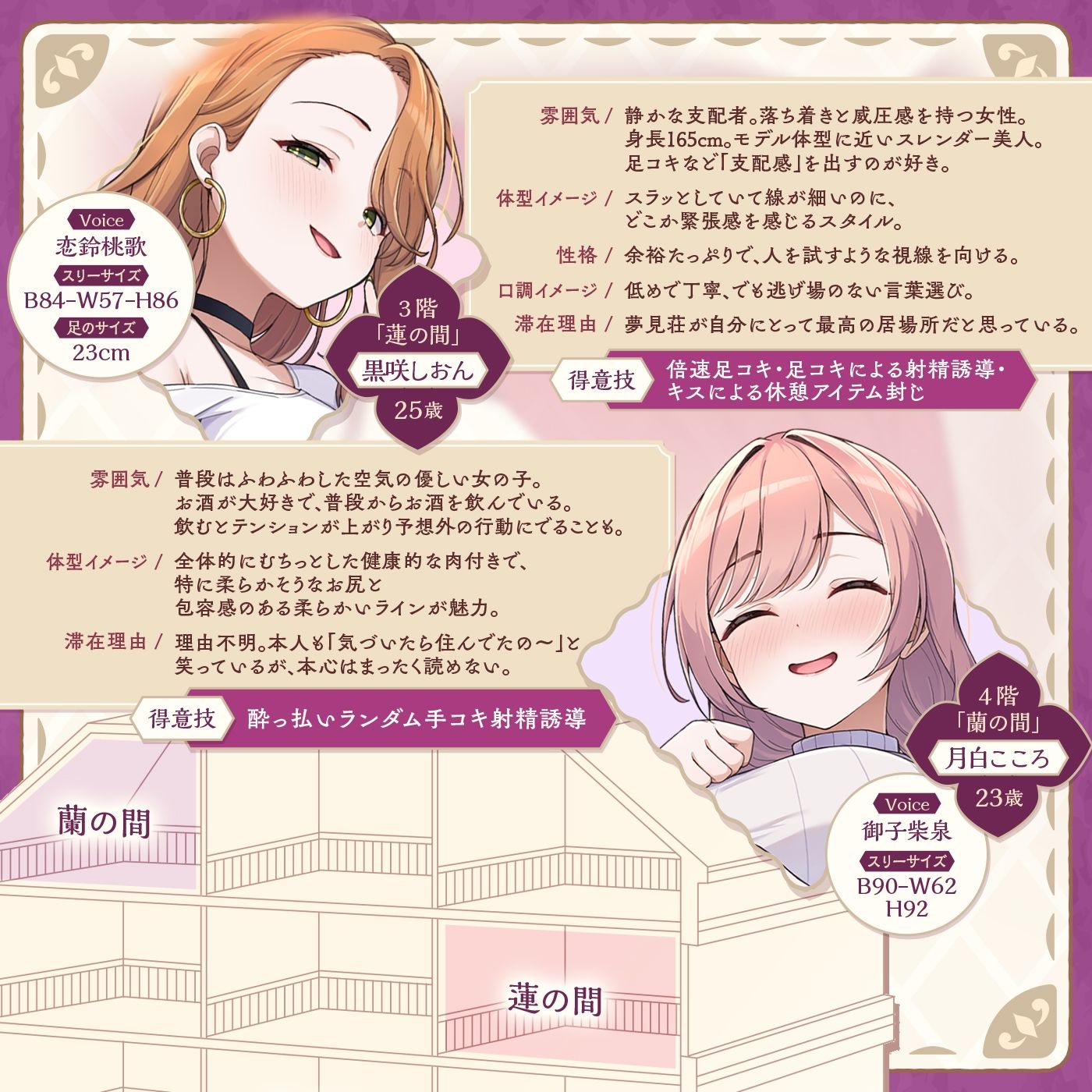 【鍵クエスト】音声で手コキ「夢見荘と3本の鍵」〜三人の宿泊者から鍵を回収せよ〜【射精したら負け！射精我慢オナサポゲーム】 - サンプル画像 5
