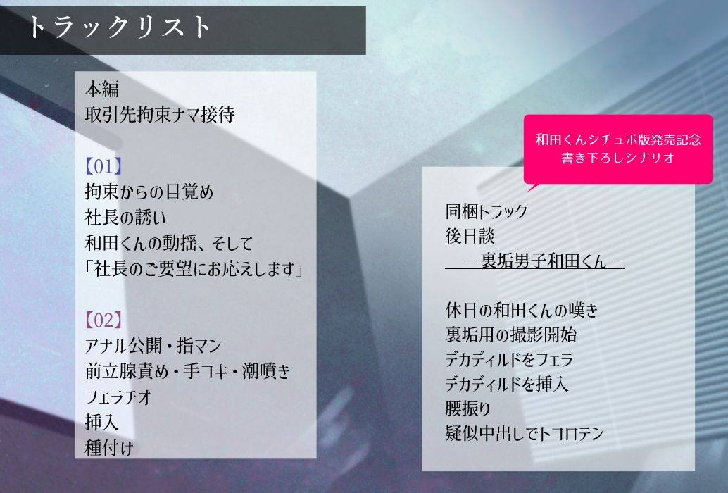 取引先拘束ナマ接待【欲求不満な和田君の発情事情・ボイス版】 - サンプル画像 3