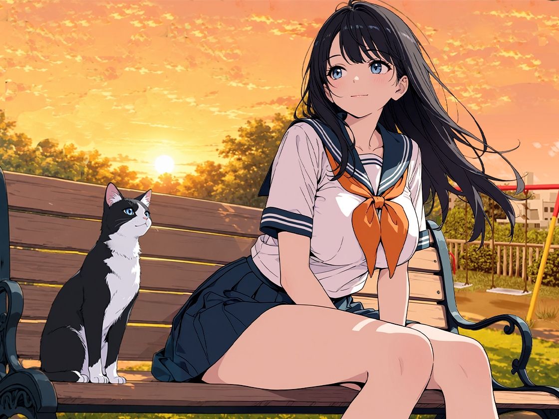 【枯専女子】親友のお父さんを好きになった J〇！おじさんの特別になりたいの！〜公園キスから部屋で中出しまで〜 - サンプル画像 3
