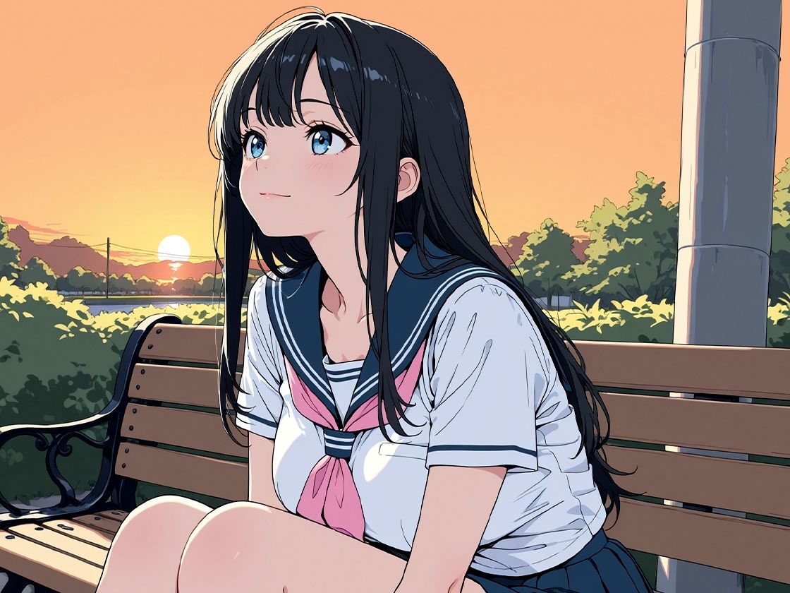 【枯専女子】親友のお父さんを好きになった J〇！おじさんの特別になりたいの！〜公園キスから部屋で中出しまで〜 - サンプル画像 6
