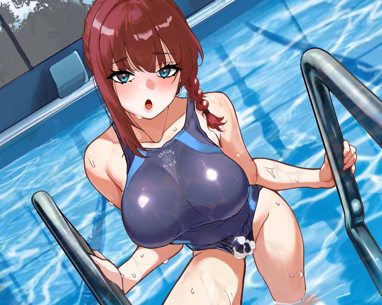 【気弱でウブなふたなり水泳部員少女に】プロのエロゲ声優の本気のドスケベお下品射精演技が聞きたい！ 水城すい編【エッチを教え込んで下品でオホ声塗れの精通指導！】 - サンプル画像 2