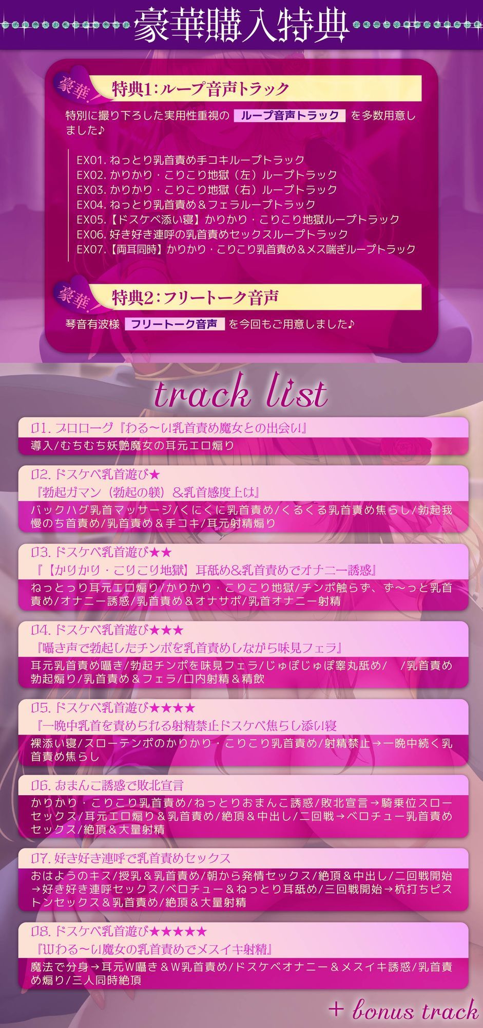 【5段階の乳首責め！】わる〜い乳首責め魔女にドスケベ乳首遊びされちゃう音声〜かりかりこりこり地獄〜 - サンプル画像 4