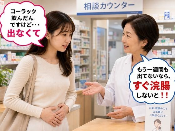 薬局で便秘相談したら浣腸をオススメされてします女子 3