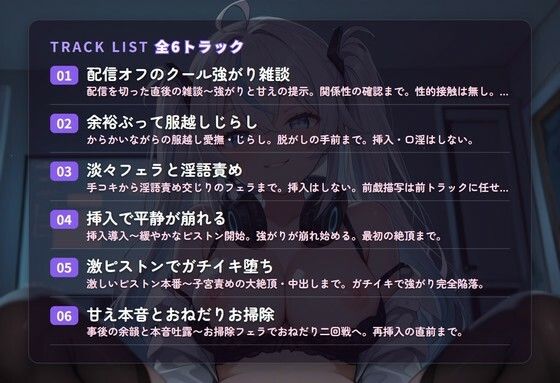 【淫語囁き×ガチイキ実況】クール自称プロ配信者カノジョの強がり生堕とし 〜平静のフリで子宮までイカされ陥落（はーと）〜（全49分） - サンプル画像 2