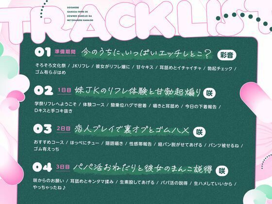【NTR×逆NTR】どスケベ学祭リフレでダウナー彼女が寝取られた話【双子JK×逆寝取られ密着囁き生ハメ×寝取られクリ搔き雑魚まんこ】 - サンプル画像 7