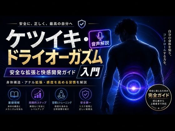 音声解説  射精を超える快楽「メスイキ」  達成にはアナル拡張が必須でありすべてのメスイキの始まりである - サンプル画像 1