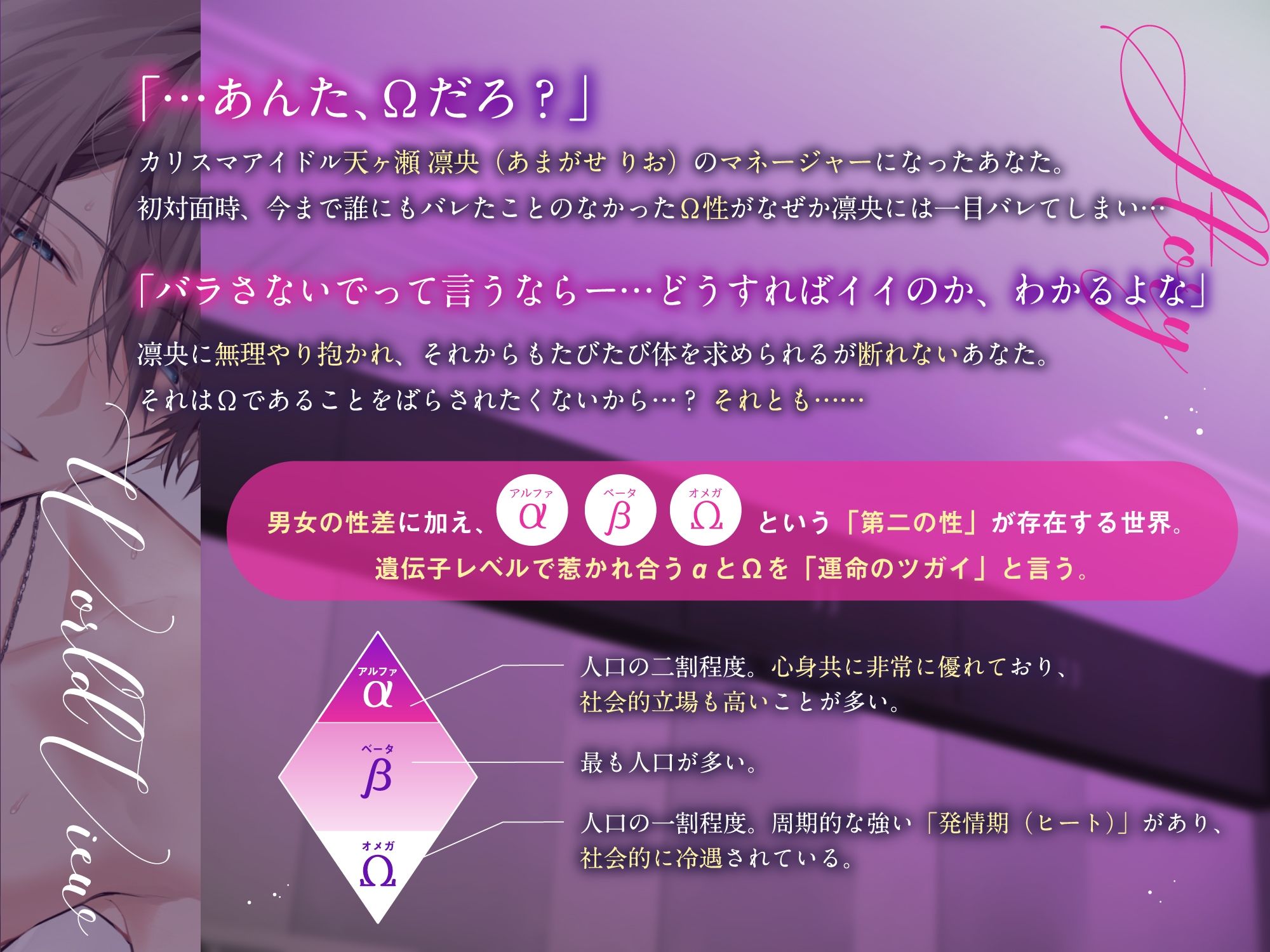 「※あんたΩだろ？黙ってて欲しければこのまま抱かせろ」αアイドルの性処理担当マネージャーになりました〜脅され発情SEX⇒独占欲爆発溺愛えっち♪潮吹き3回・射精7回 - サンプル画像 1