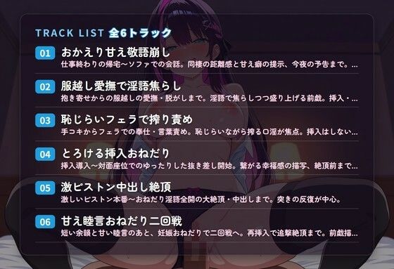 【淫語おねだり×甘やか同棲】敬語崩れ甘えん坊彼女のとろとろ中出しおねだり生活 〜きみ専用おまんこにたっぷり注いで（はーと）〜（全44分） - サンプル画像 2