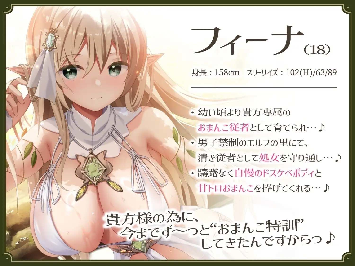 【あまあま性処理】異世界おまんこ従者。貴方の為に搾精あまトロおまんこしてくれる健気なエルフ。 - サンプル画像 2