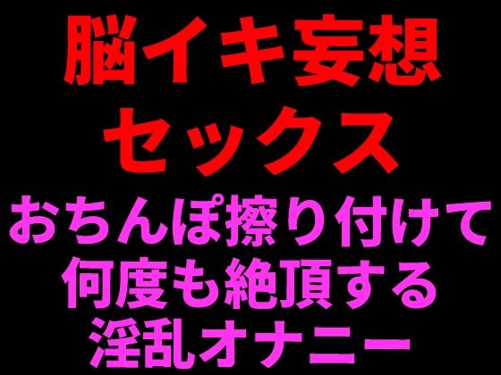 脳イキ妄想セックス 〜おちんぽ擦りつけて何度も絶頂する淫乱オナニー〜