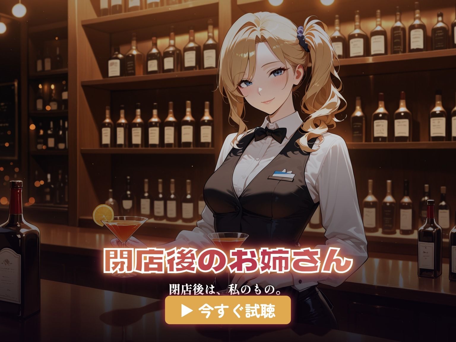 【総集編4時間】バーテンダーのお姉さんのささやきセックス（CG120枚付） - サンプル画像 4
