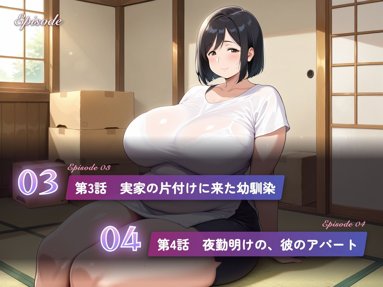 【総集編319分】絶対に断れない人妻 第三巻 〜私から誘った9つの夜〜（CG63枚付） - サンプル画像 6