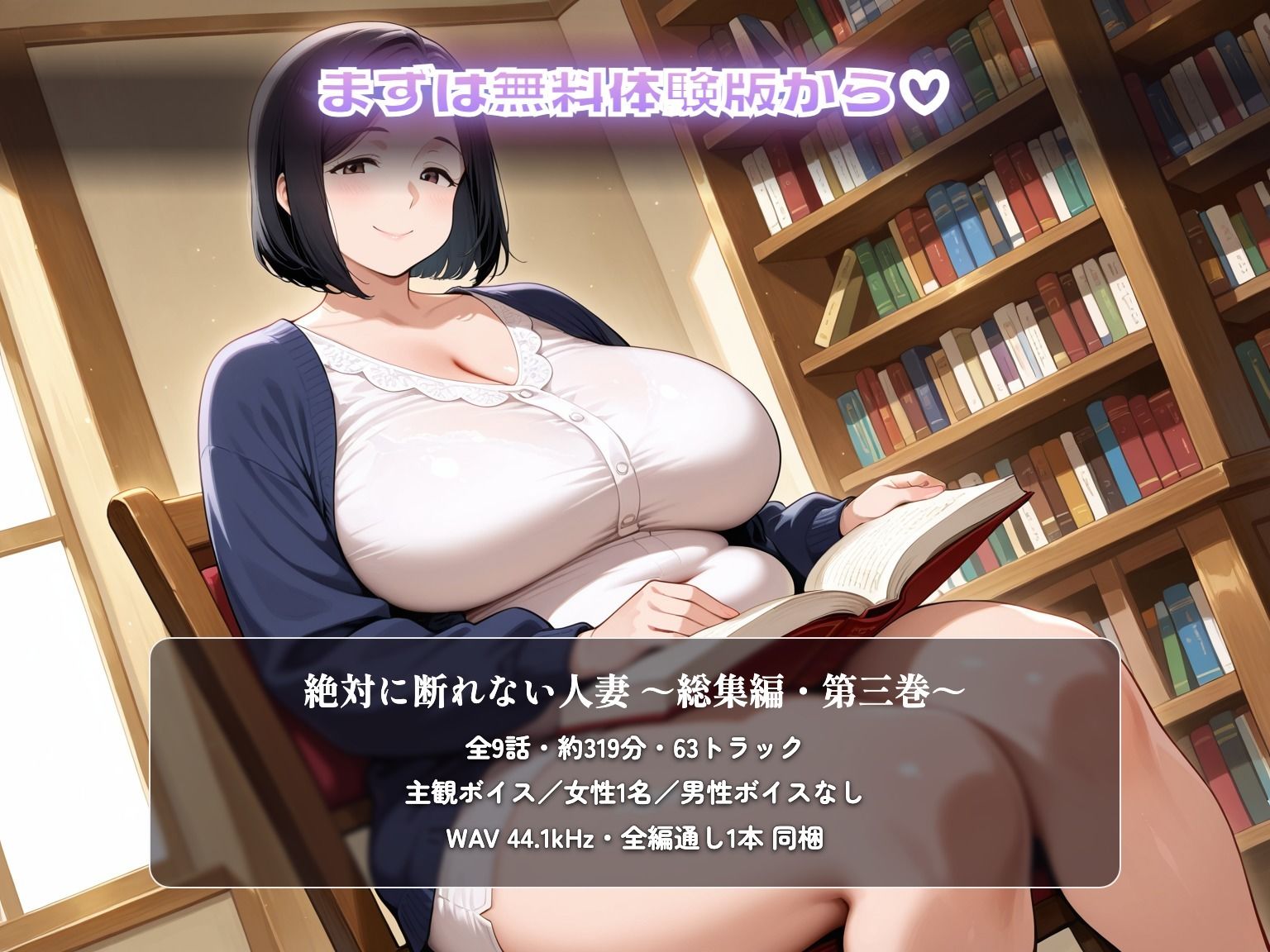 【総集編319分】絶対に断れない人妻 第三巻 〜私から誘った9つの夜〜（CG63枚付） - サンプル画像 10