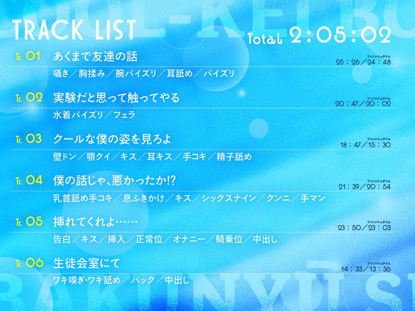 【KU100/2時間】クール系ボーイッシュ王子様が爆乳競泳水着で誘惑してくる話【男性受け/密着囁き】 - サンプル画像 3