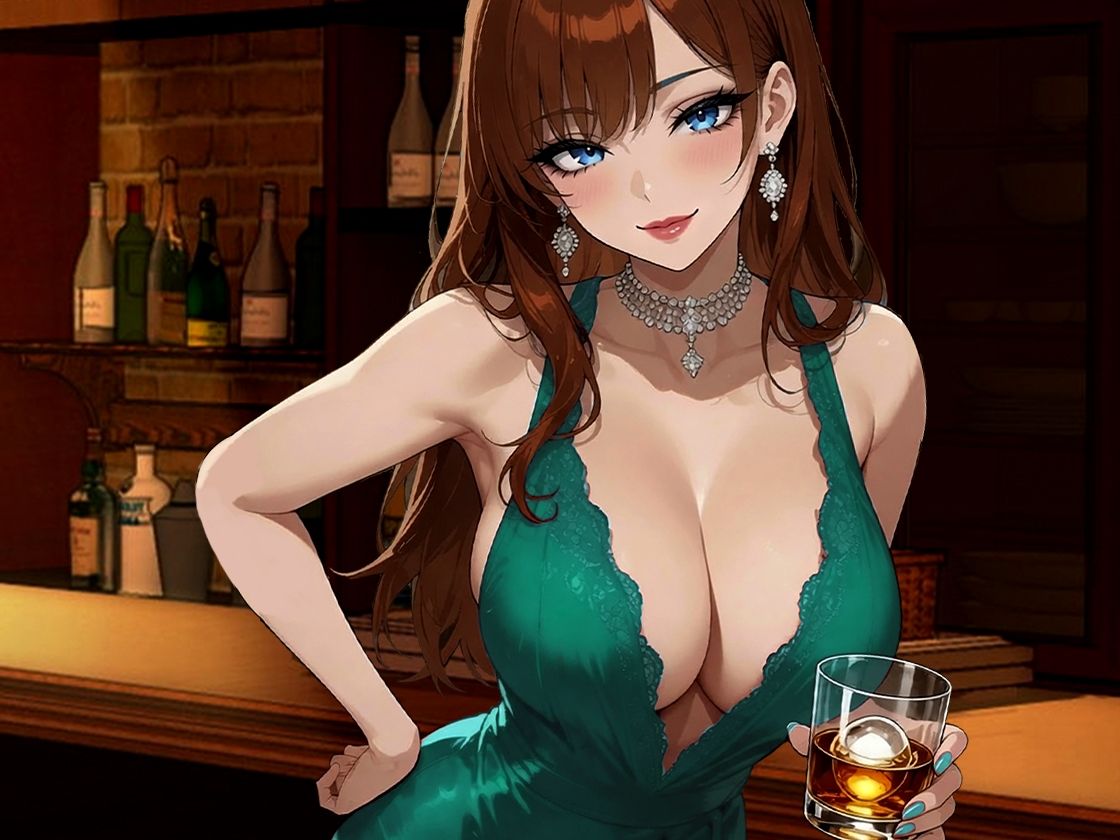 こんな時間に来てくれてありがとう！10年ぶりに訪れたスナック、閉店後ママと二人きりキスから始まる急激なエスカレート - サンプル画像 9