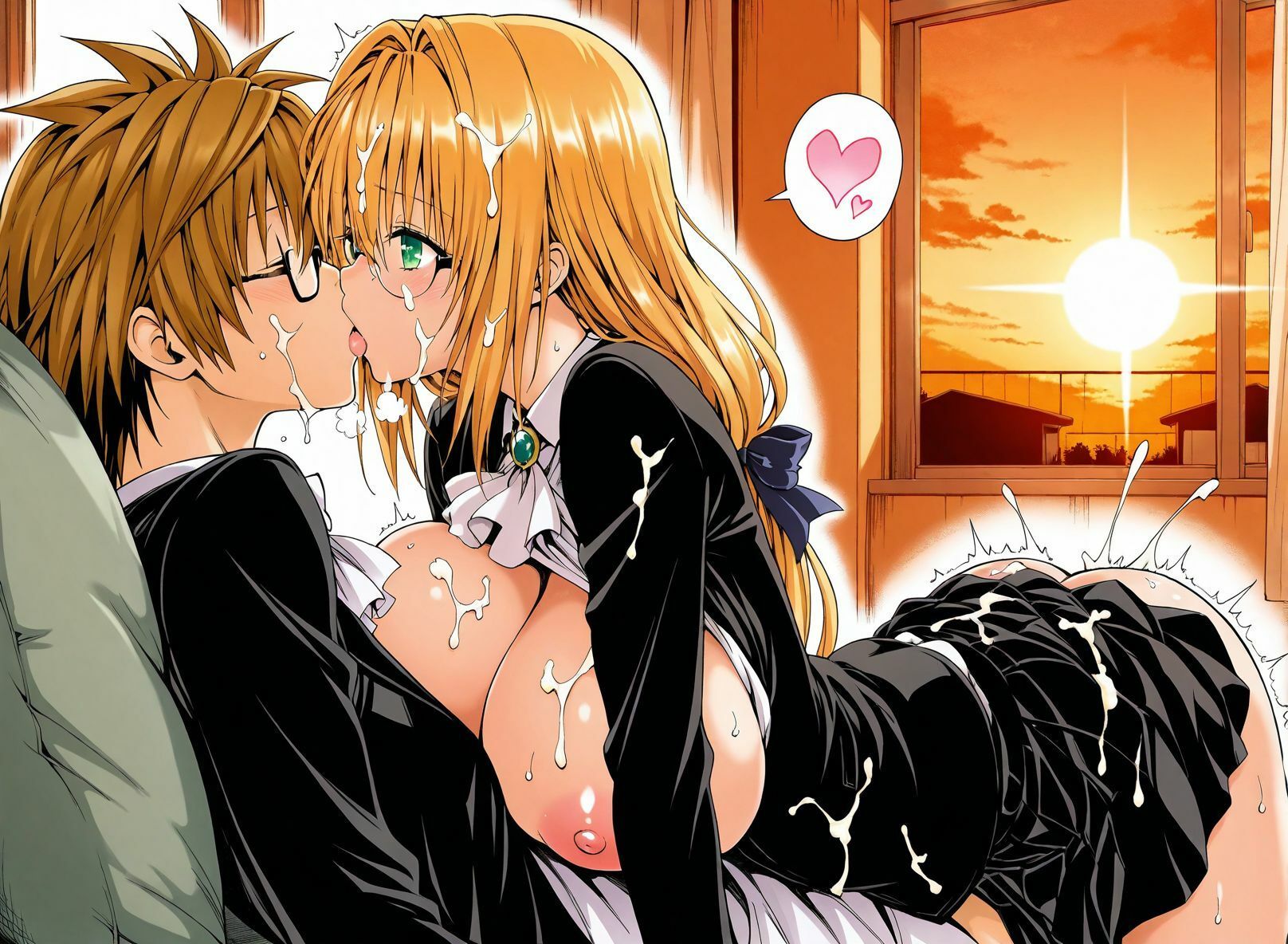 【アクシデンTo LOVE】【ボイス作品TLT1対応】【教師服】【処女、初体験】金髪巨乳ドジっ子天然美人教師ティア先生とお互い初体験ラブラブあまあまエッチ - サンプル画像 8