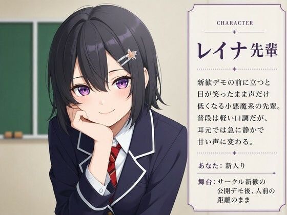 【ゼロ距離×公開調教】新歓デモの小悪魔先輩に、人前で追い詰められてます - サンプル画像 1