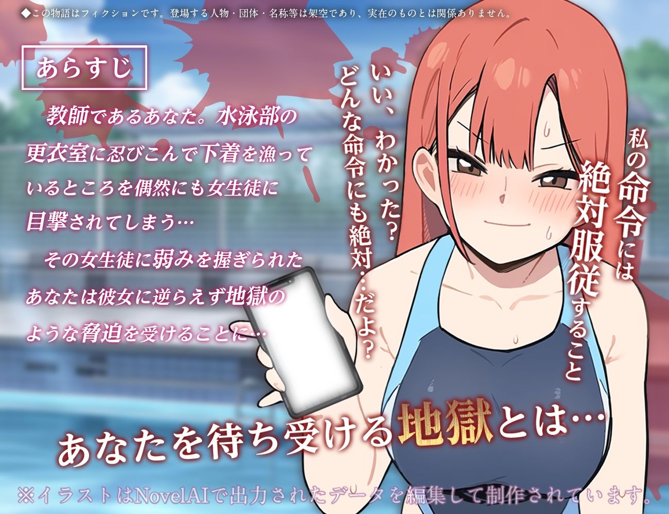 水泳部員の生徒による脅迫マゾいじめ - サンプル画像 2