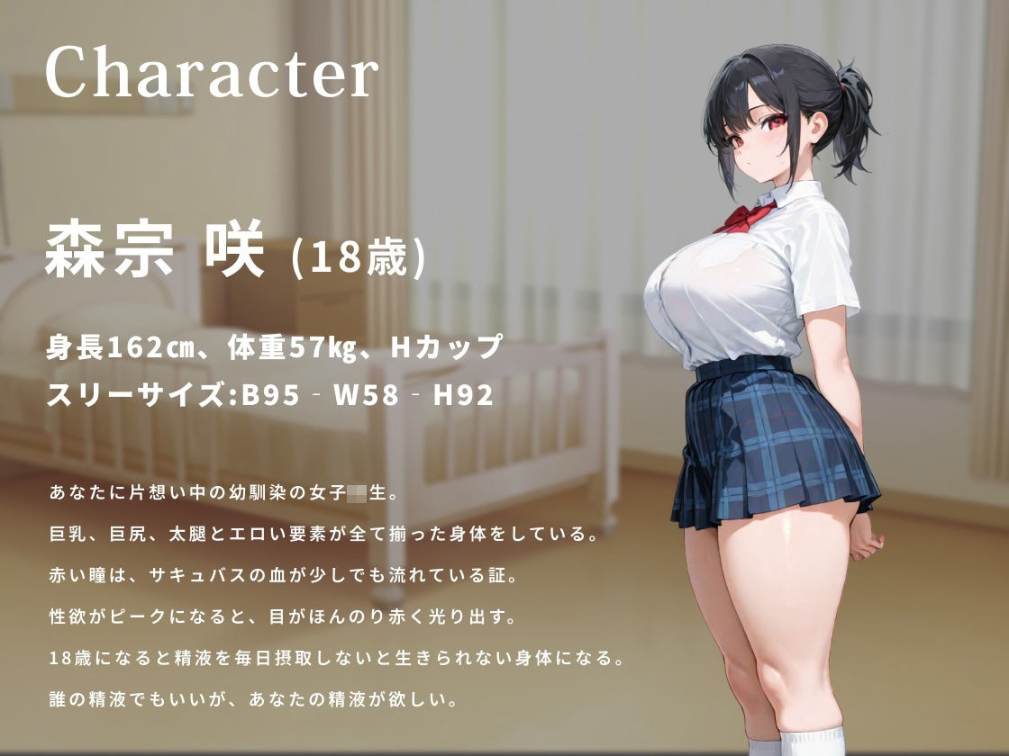 爆乳サキュバスの幼馴染は僕の精液を毎日摂取しないと死んでしまうそうです - サンプル画像 2