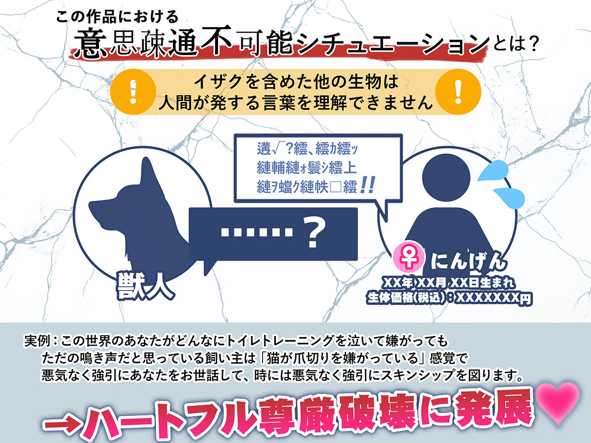 【意思疎通不可能？】ペットカメラに映ったものは【人間=ペットの世界で堕落寸前・警察犬のオスがあなたをペットに迎えました】 - サンプル画像 4