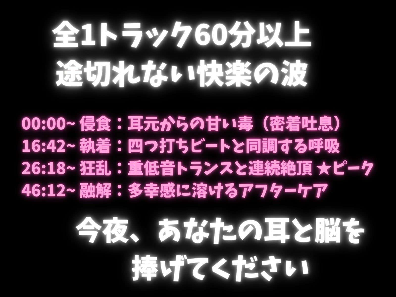 【立体音響脳内麻薬】音と喘ぎに殺される60分セッション。脳内麻薬を溢れさせる超立体音響トランス - サンプル画像 1
