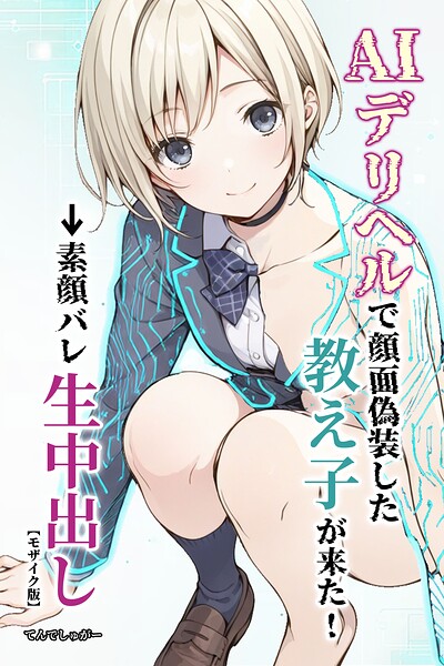 AIデリヘルで顔面偽装した教え子が来た！→素顔バレ生中出し【モザイク版】