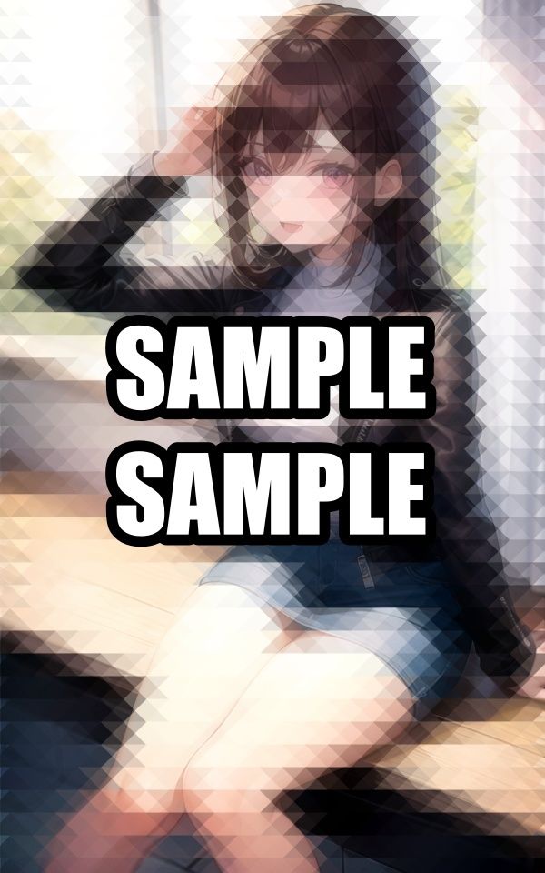 レザーを着こなすお姉さん - サンプル画像 5