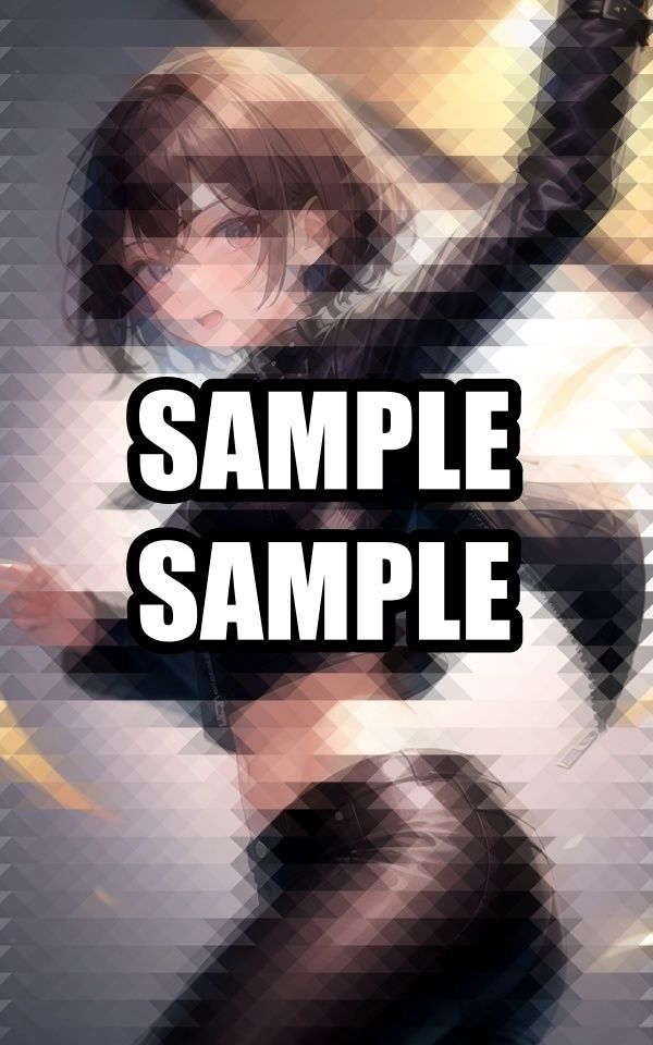 レザーを着こなすお姉さん - サンプル画像 6