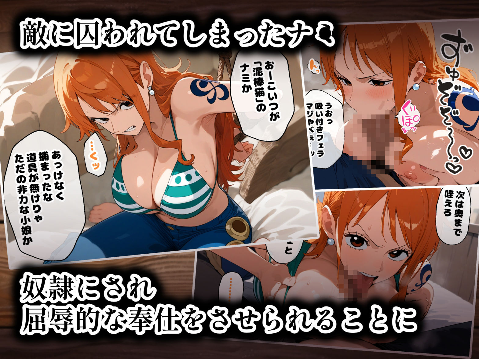【セリフ付き】ヒロイン敗北〜囚われた女航海士は快楽に溺れる〜 - サンプル画像 1