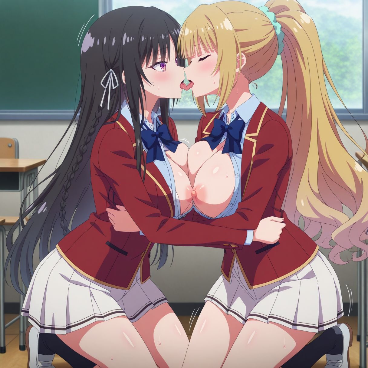 ようこそ淫乱ヒロインの教室へ - サンプル画像 5