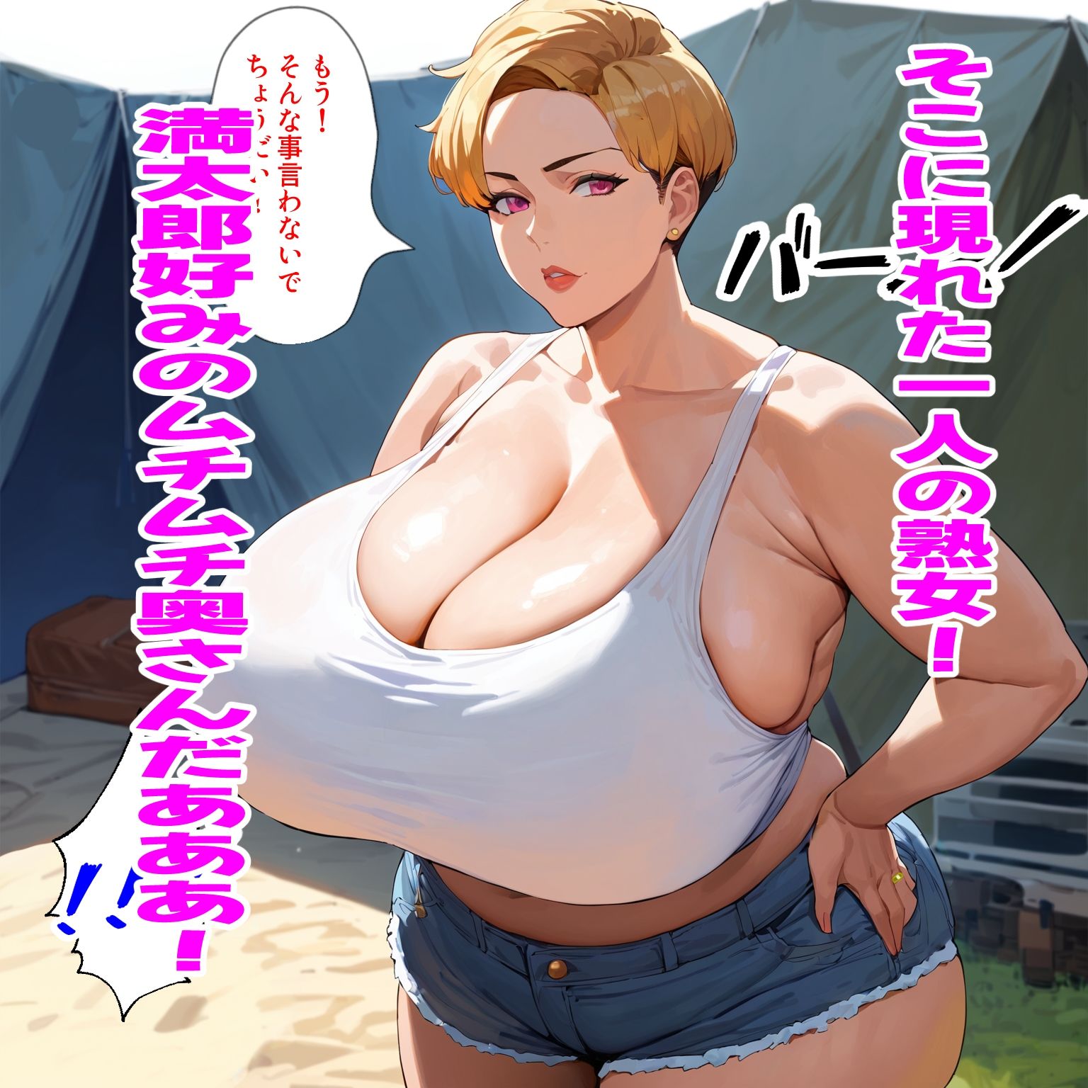 ミルフマン2〜ドスケベ悪母 瑠美さん〜 - サンプル画像 3