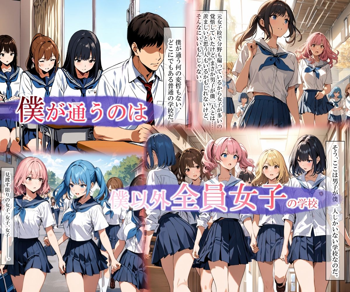 男僕一人の学校にヤリチンがやってきた - サンプル画像 2