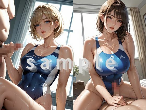 競泳水着×ぬるぬるプレイ - サンプル画像 4