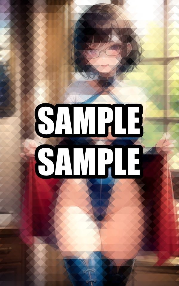 露出が好きなメガネ美女イラスト集 - サンプル画像 4