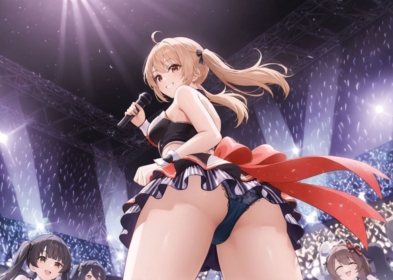 推しのライブを下から見る!ポロリ - サンプル画像 2