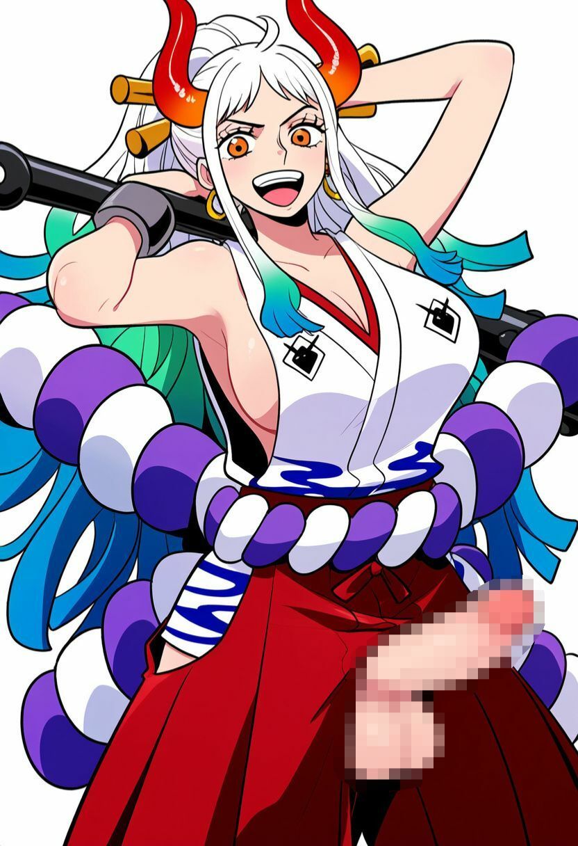 ワンピース人気女性キャラがふたなりになり拘束、射精するイラスト500枚(ナミ、ロビン、ビビ、ハンコック、ヤマト) - サンプル画像 9