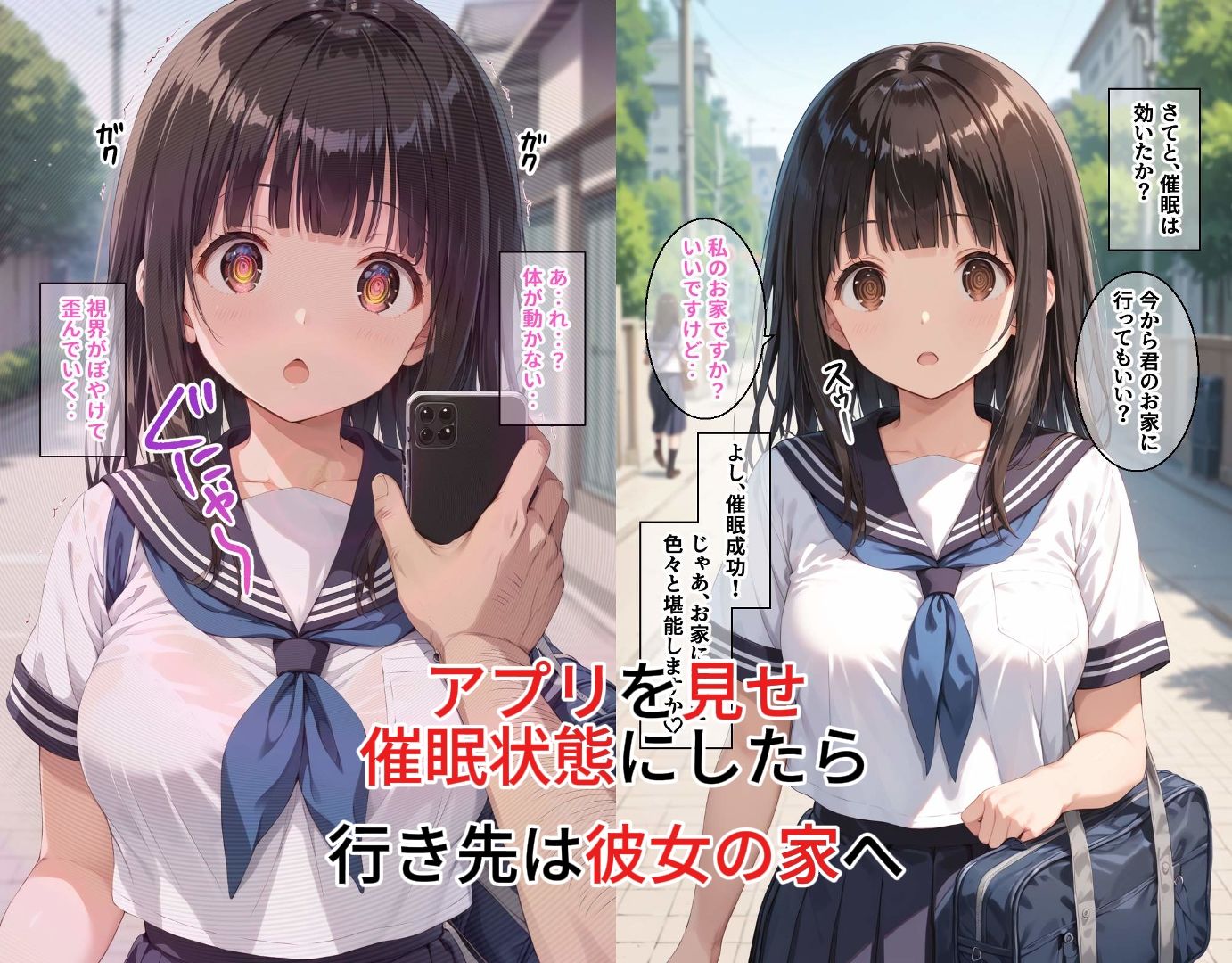 催●アプリで好き放題〜下校中のJ●編〜 - サンプル画像 2