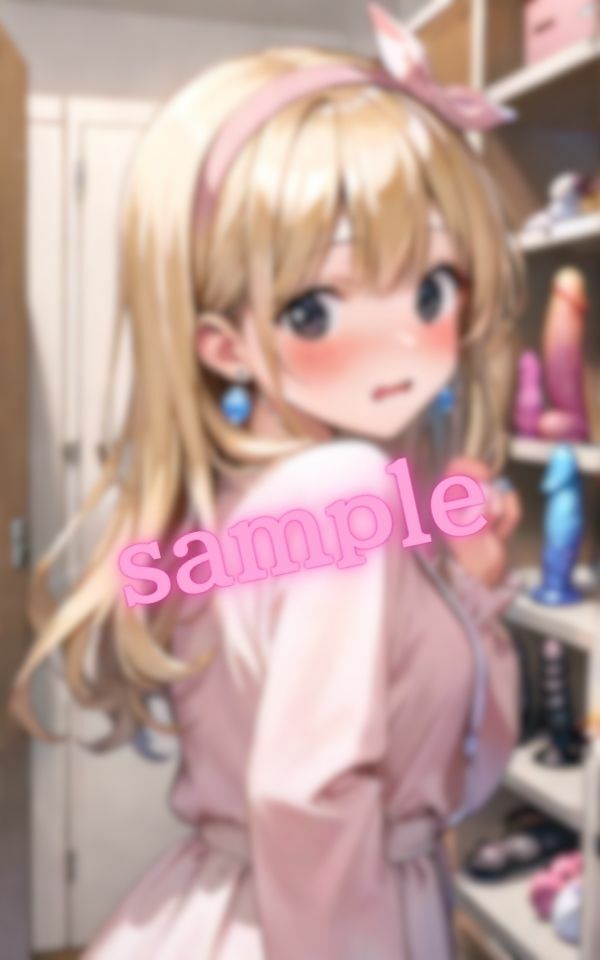 金髪美女の初めてのおもちゃ - サンプル画像 1