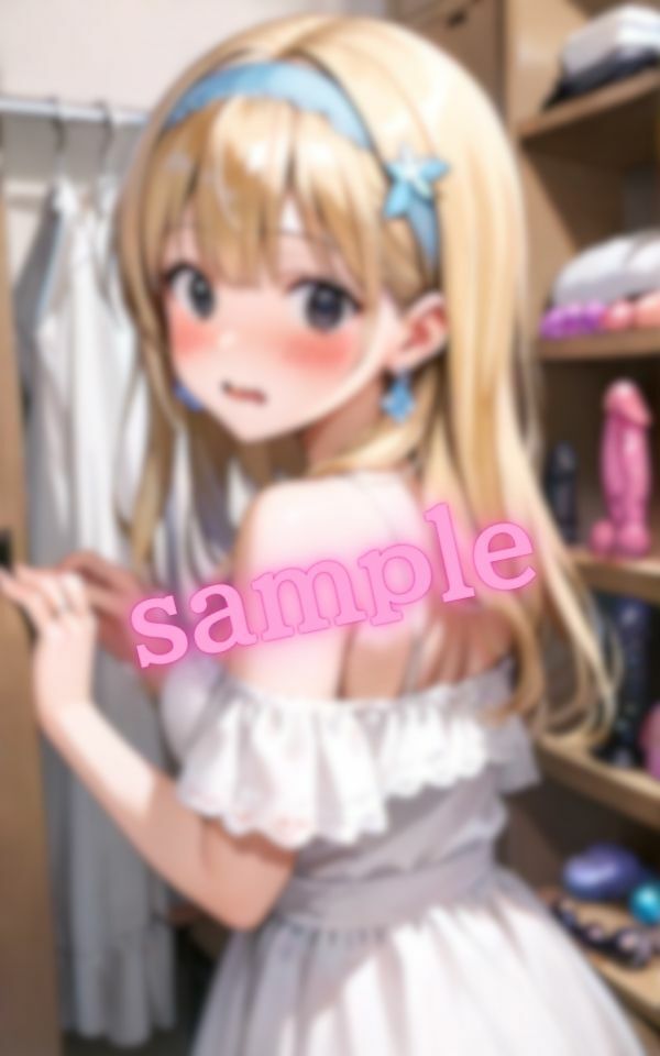 金髪美女の初めてのおもちゃ - サンプル画像 4